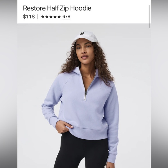 Vuori Restore Half-Zip Crop Hoodie - Picture 3 of 6